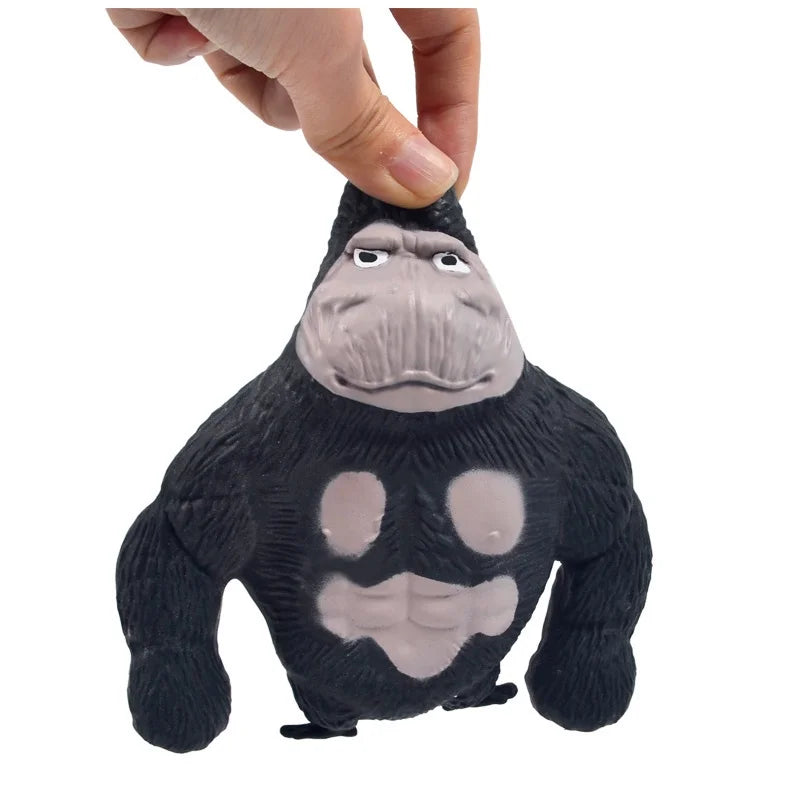 Brinquedo Macaco Gorila Estica Esmaga Fidget Toys Antiestresse Apertar