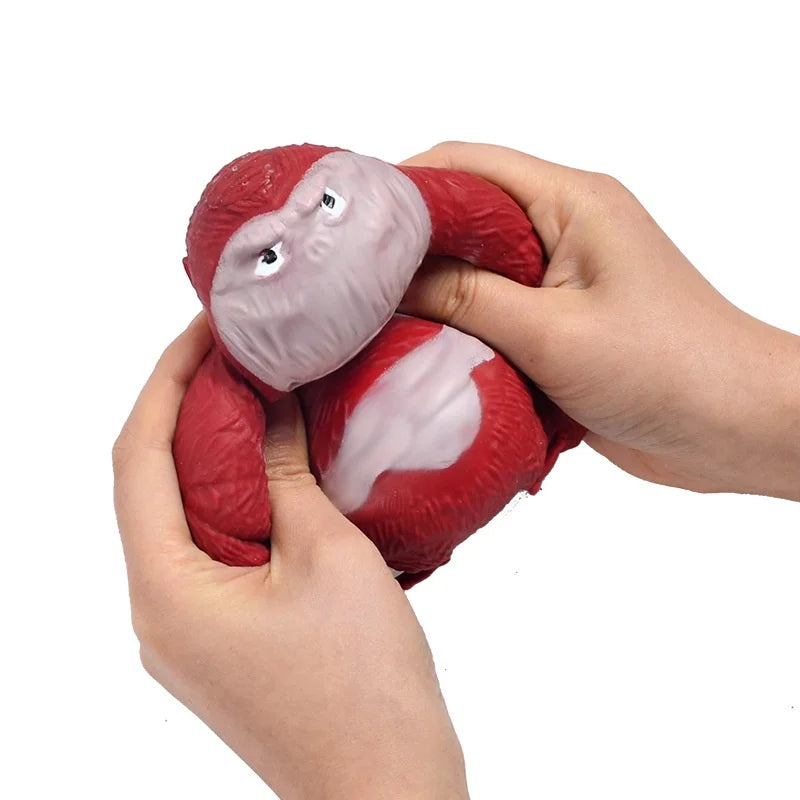 Brinquedo Macaco Gorila Estica Esmaga Fidget Toys Antiestresse Apertar