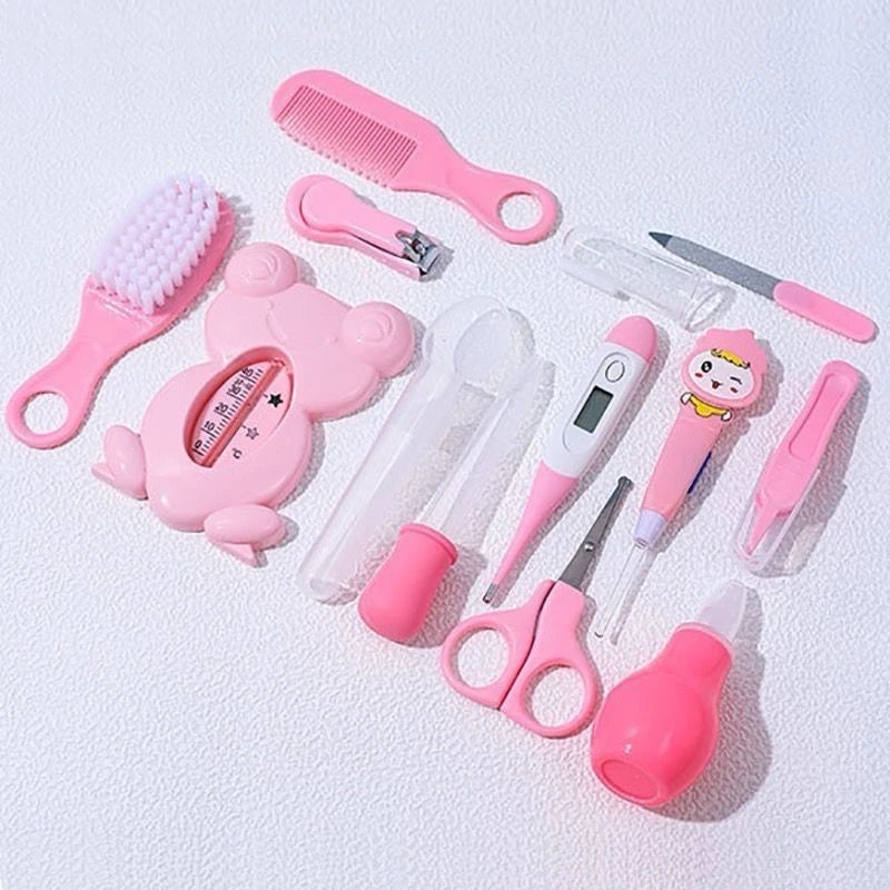 Grooming Kit for Children, Hair, Nails, Health, Thermometer, Brush, Clipper, Scissors, Personal Hygiene Supplies, Baby Care